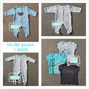 Lot été garçon - 1 mois
