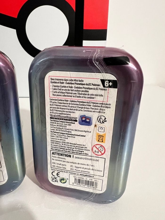 Lot de 2 mini tins évolutions prismatiques ev8.5 Givrali et aquali - photo numéro 3