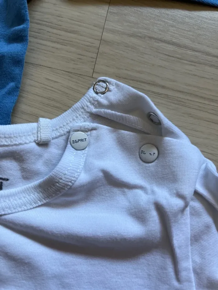 Lot 2 t-shirt manches longues esprit 12 mois - photo numéro 3