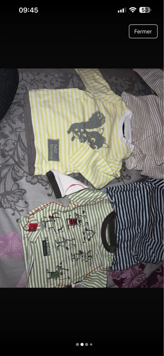 Lot de 6 pulls fin, taille 6 mois, très bon état - photo numéro 2