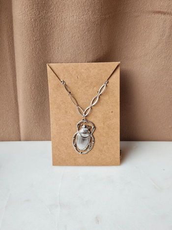 🔅 collier scarabée