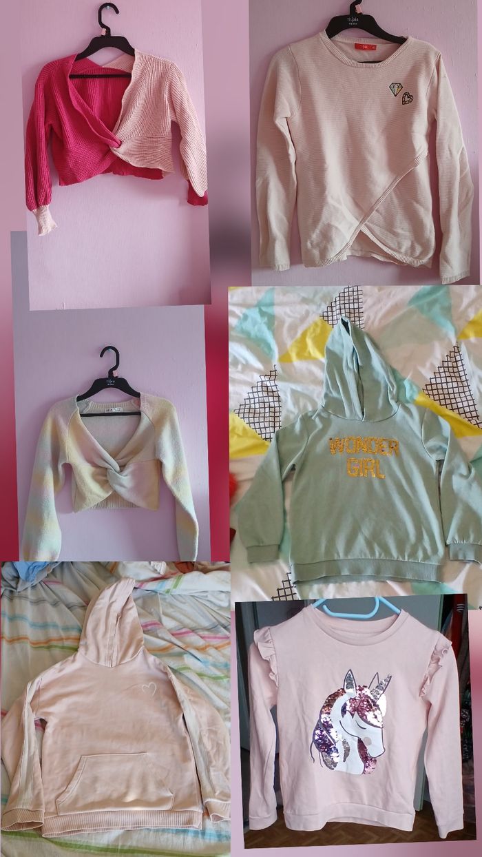 Lot pulls fille 10ans