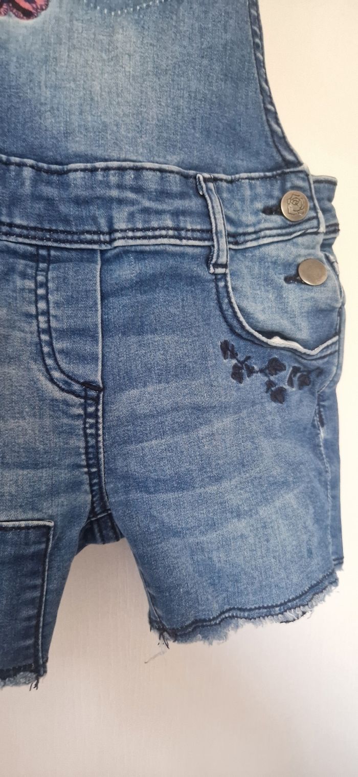 Salopette short en jeans orchestra Taille 8ans - photo numéro 5