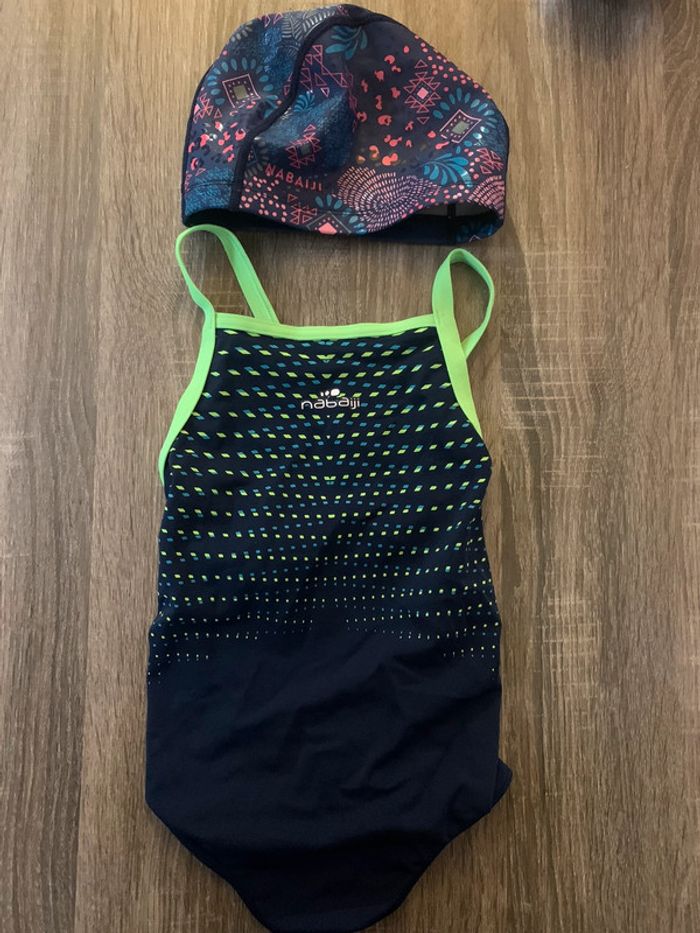 Maillot de bain + bonnet piscine