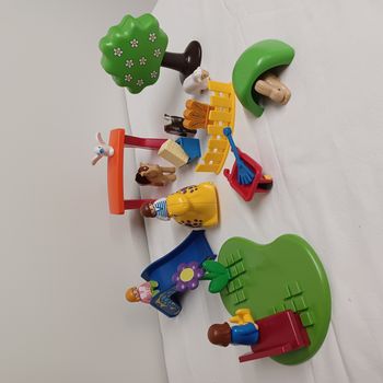 lot parc animaliert 6963+ aire de jeux 6748 complet playmobil 123