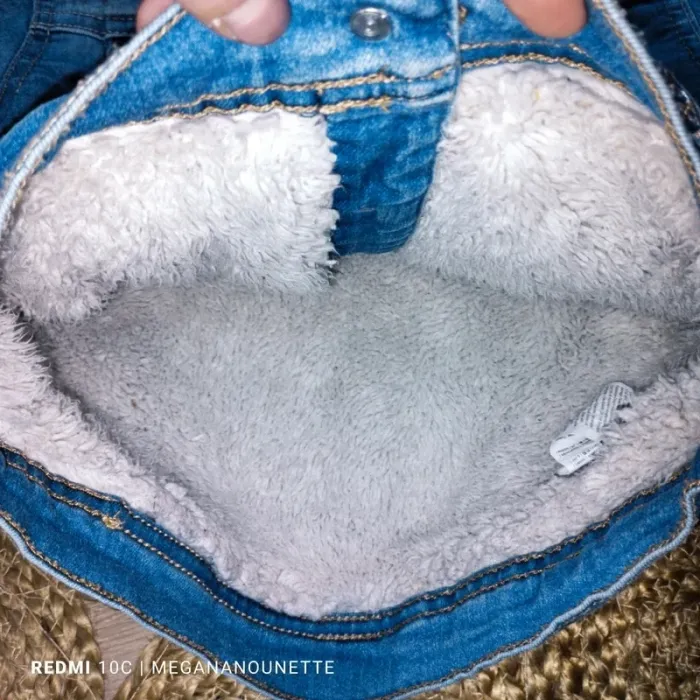 🧥Blouson aviateur en jean doublé polaire – 4 ans / 104 cm – Collection 2025 - photo numéro 7