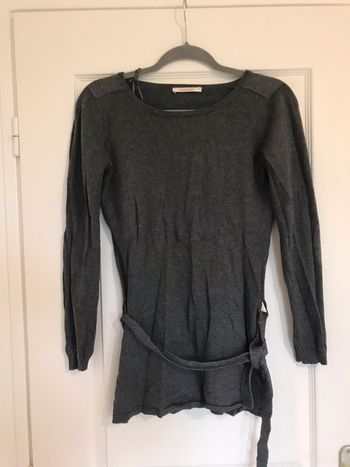 Pull tunique grise
