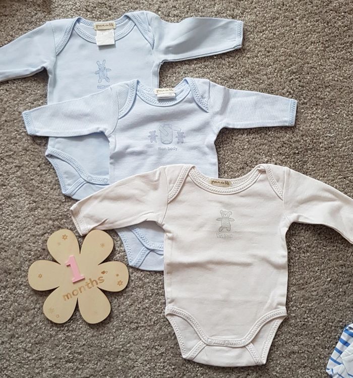 Lot de 3 body 1 mois