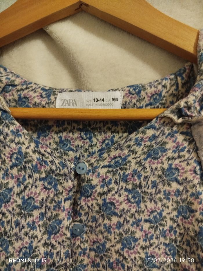 Robe Zara fille – Fleurie à volants - photo numéro 5