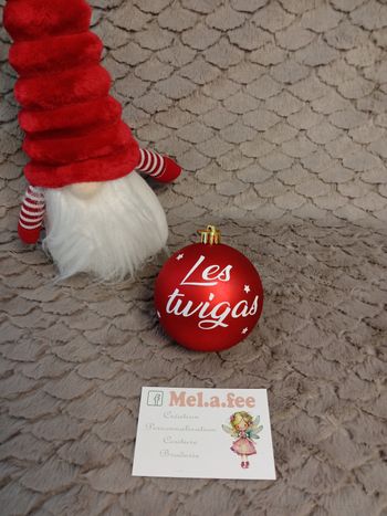 Grosse boule de Noël personnalisée