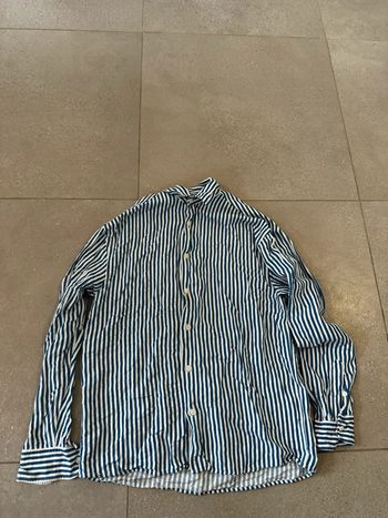 Chemise homme Zara bleu et blanche, taille S, très bon état