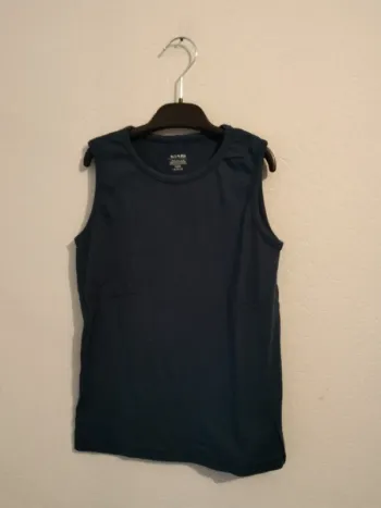 débardeur bleu marine kiabi garcon 10 ans