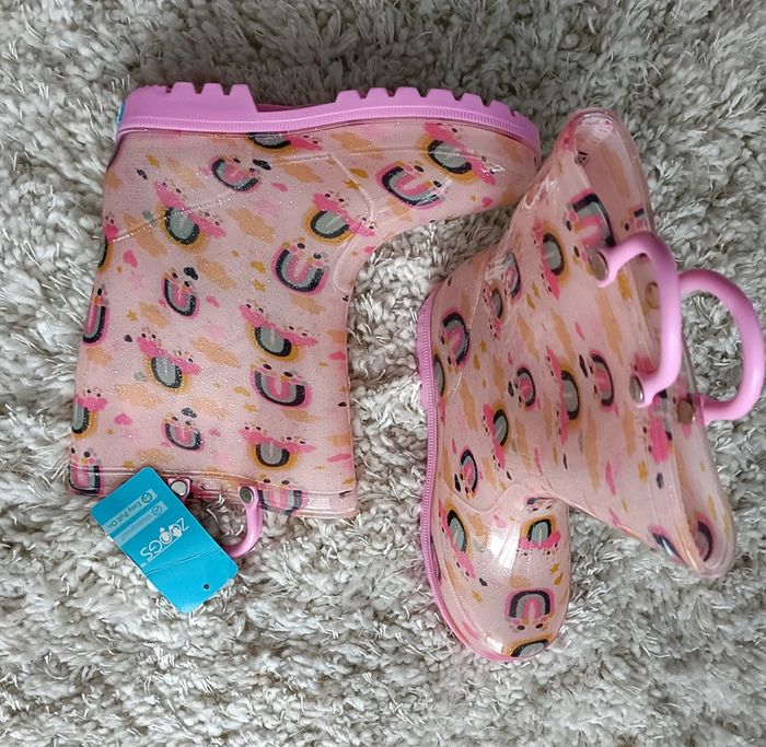 1 paire de bottes de pluie zoogs en 32 pour fille