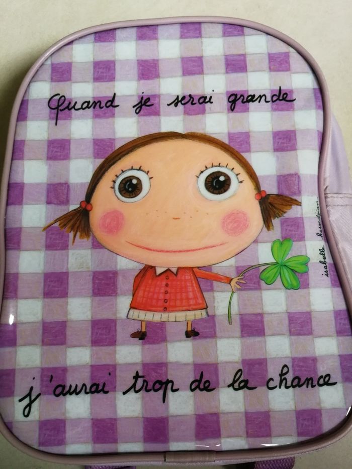 Petit sac à dos lilas, quand je serai grande - photo numéro 4