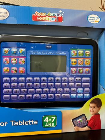 La tablette VTech genius Xl color bleue jeu apprentissage