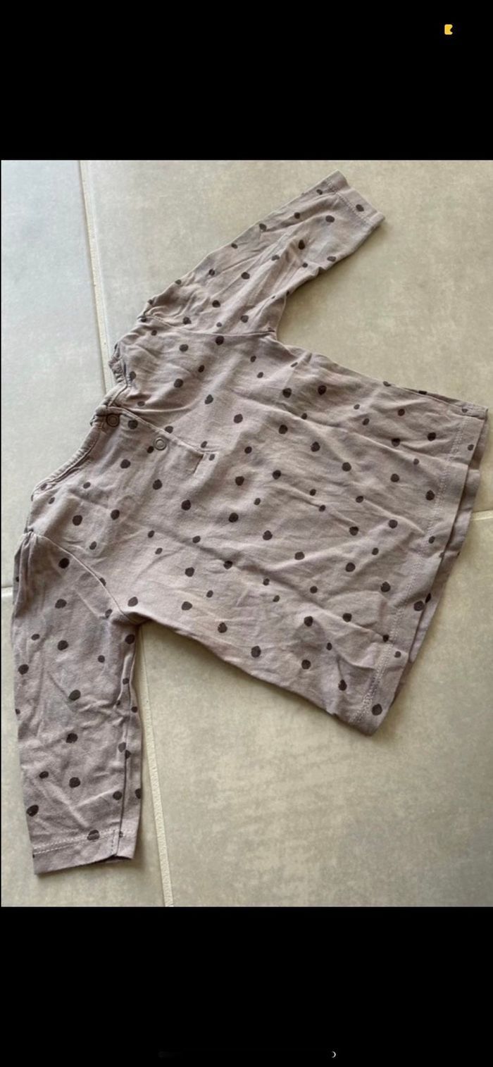 Tee shirt manches longues Chat 6 mois - photo numéro 9