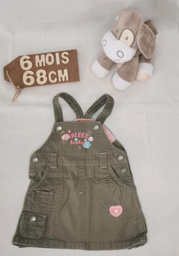 Robe 👣  creeks,  en jean 6mois/67cm