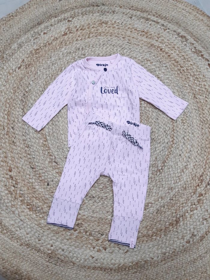 Ensemble haut manches longues et pantalon Dirkje 1 mois