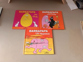 3 livres Barbapapa Les animaux, L'orchestre et Les œufs