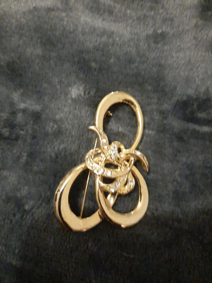 lot 3 broches métal doré - photo numéro 3