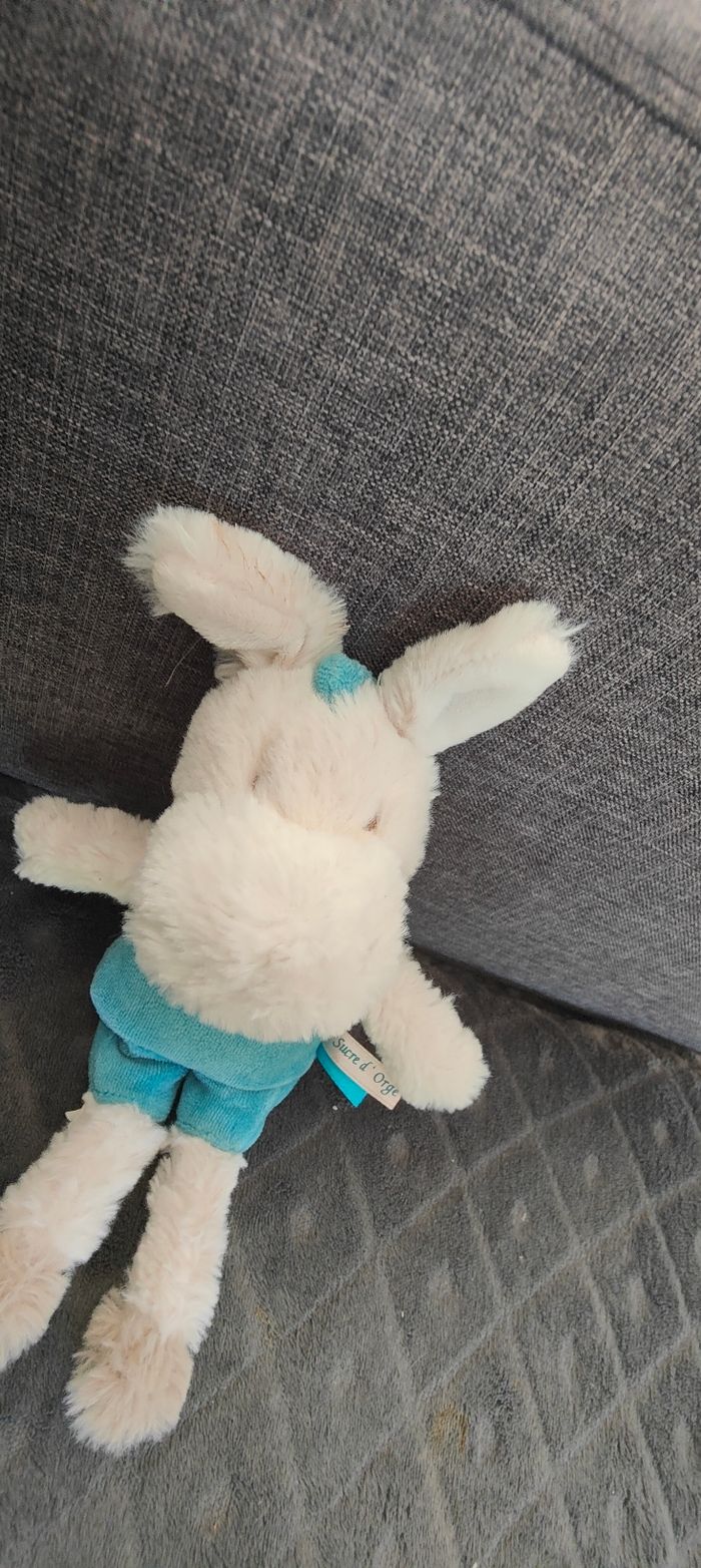 Âne sucre d'orge blanc et turquoise - photo numéro 2