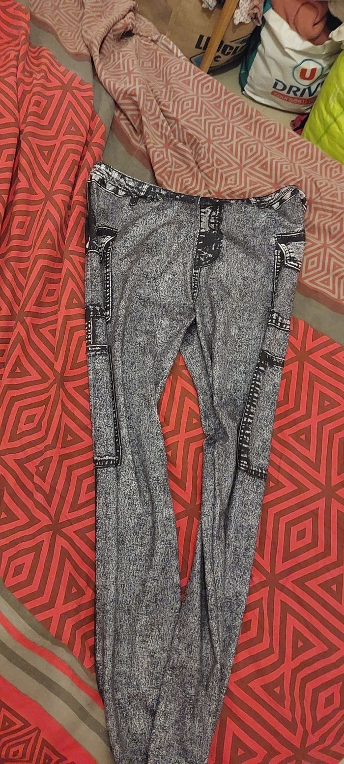 Legging femme imitation jean 9 - photo numéro 6