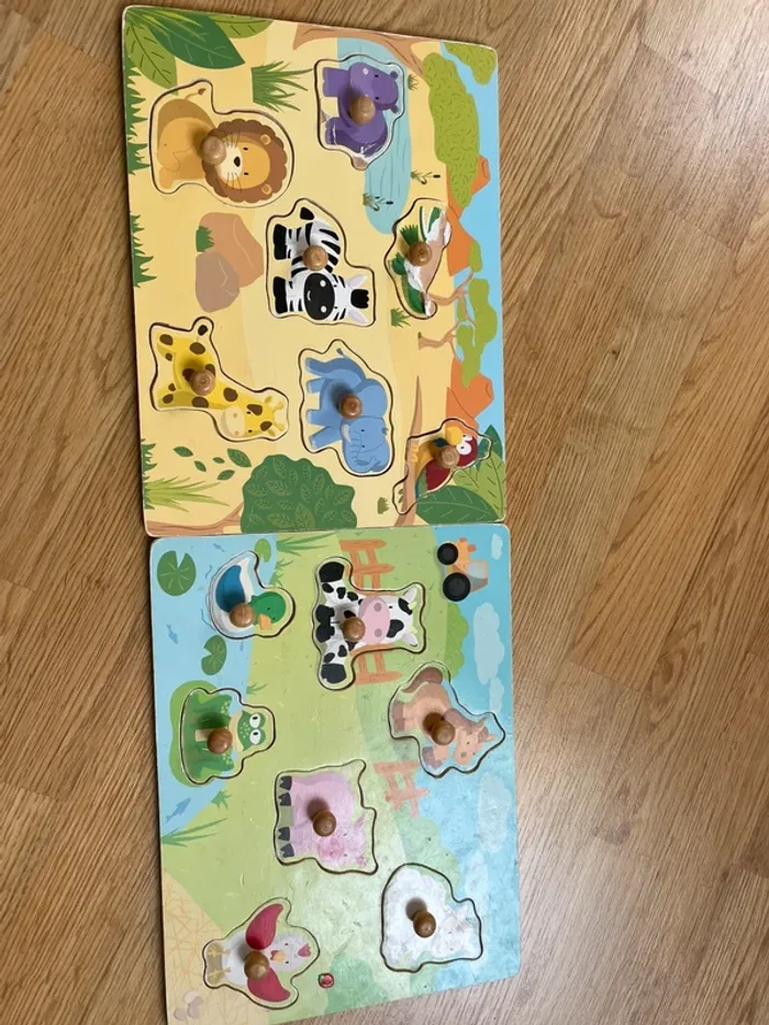 Puzzle à encastrer animaux - photo numéro 2