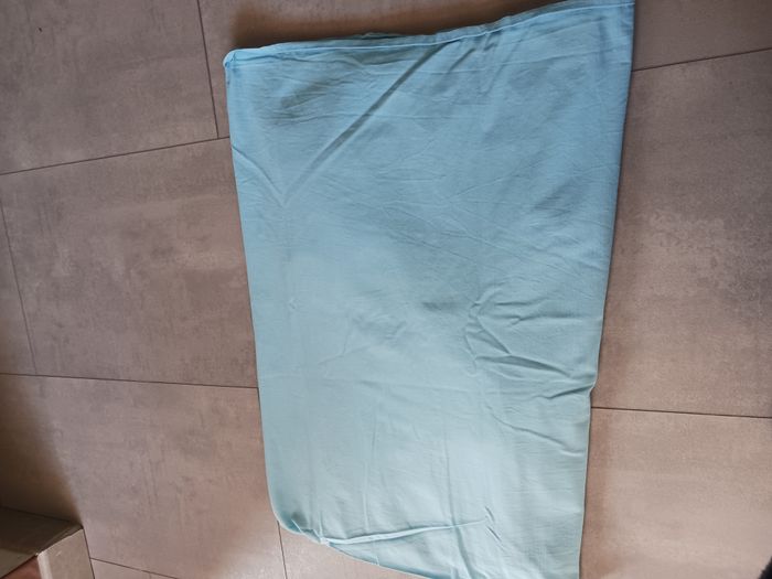 drap housse bleu de 80 cm