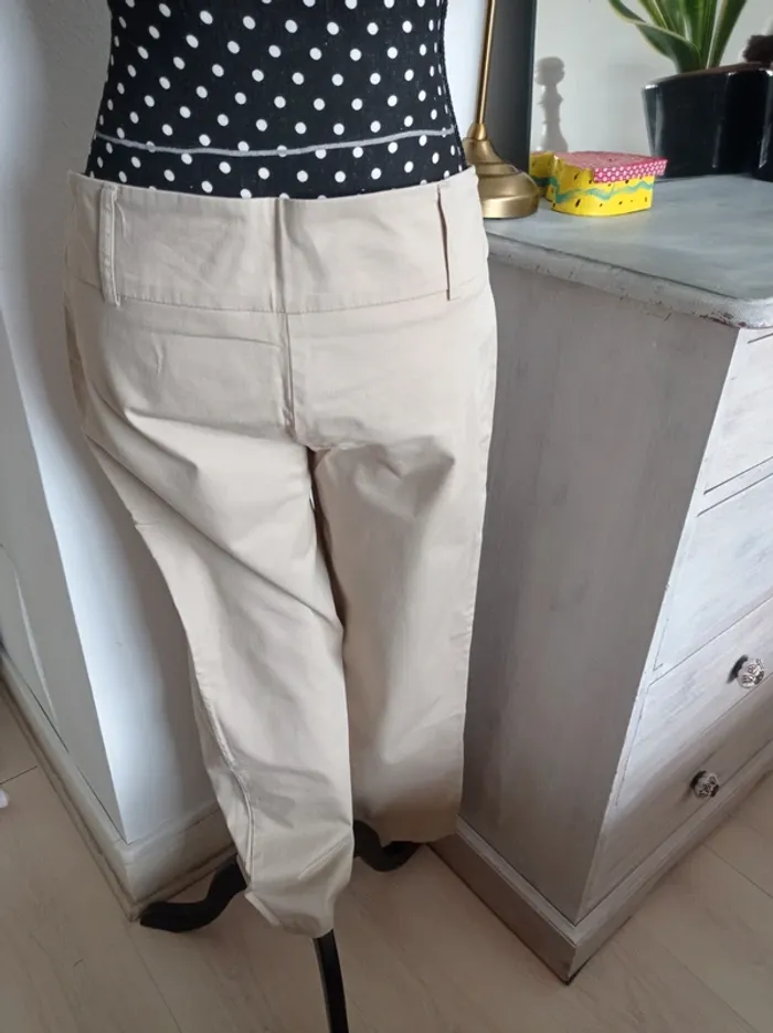 Pantalon droit beige , Shesan 42 - photo numéro 3