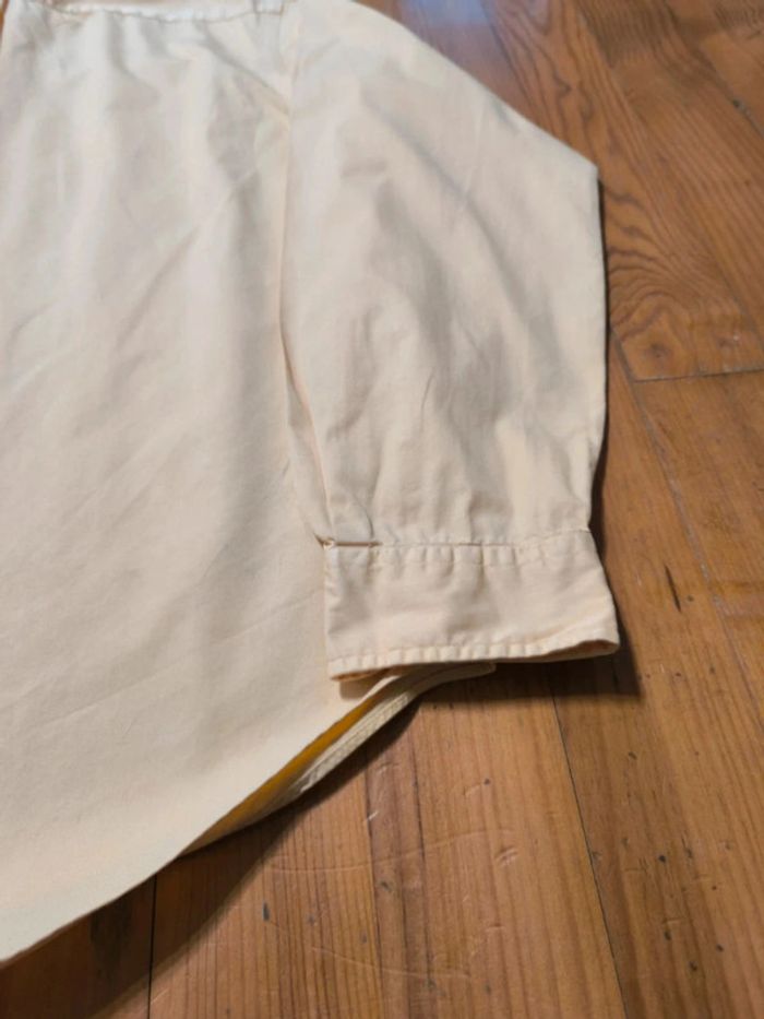 Chemise manches longues - Ralph Lauren - Classic Fit - Logo brodé marine - Jaune - Taille XL - photo numéro 6