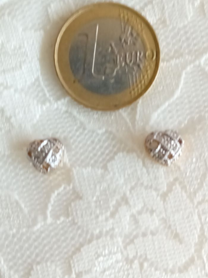 Faby27800 Boucles d'oreilles fantaisie femme en forme de cœur - couleur dorée, argentée - photo numéro 2