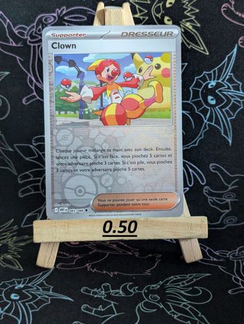 (reverse)  clown 083/086 flammes blanche