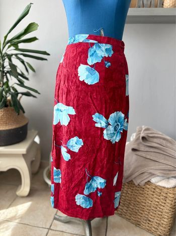Jupe fleuri Tahiti - fluide - taille 36/38 - en très bon état 100% viscose