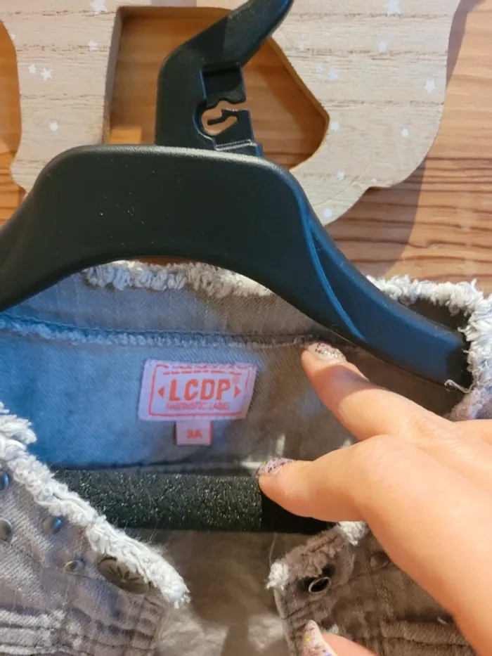 Veste jean gris fille La Compagnie des Petits 3 ans - photo numéro 3
