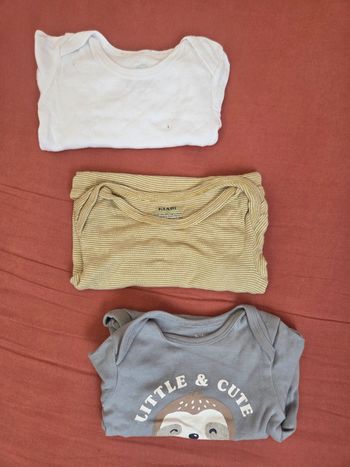 Lots 3 body manches longues 9 mois