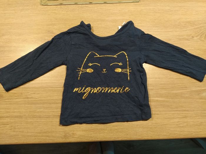 T-shirt a manches longues chat