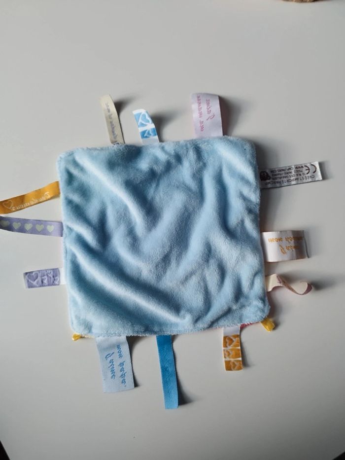 Doudou patchwork étiquette cmb - photo numéro 3