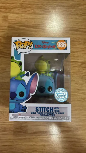 Funko Pop 986 Stitch with frog