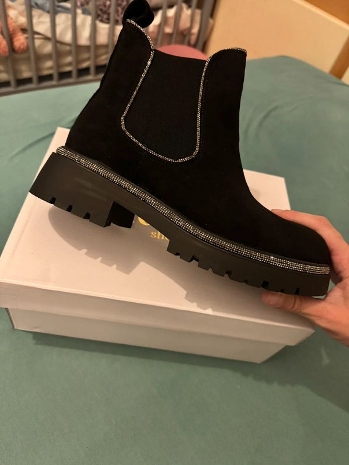 Bottine courte a strass - photo numéro 2