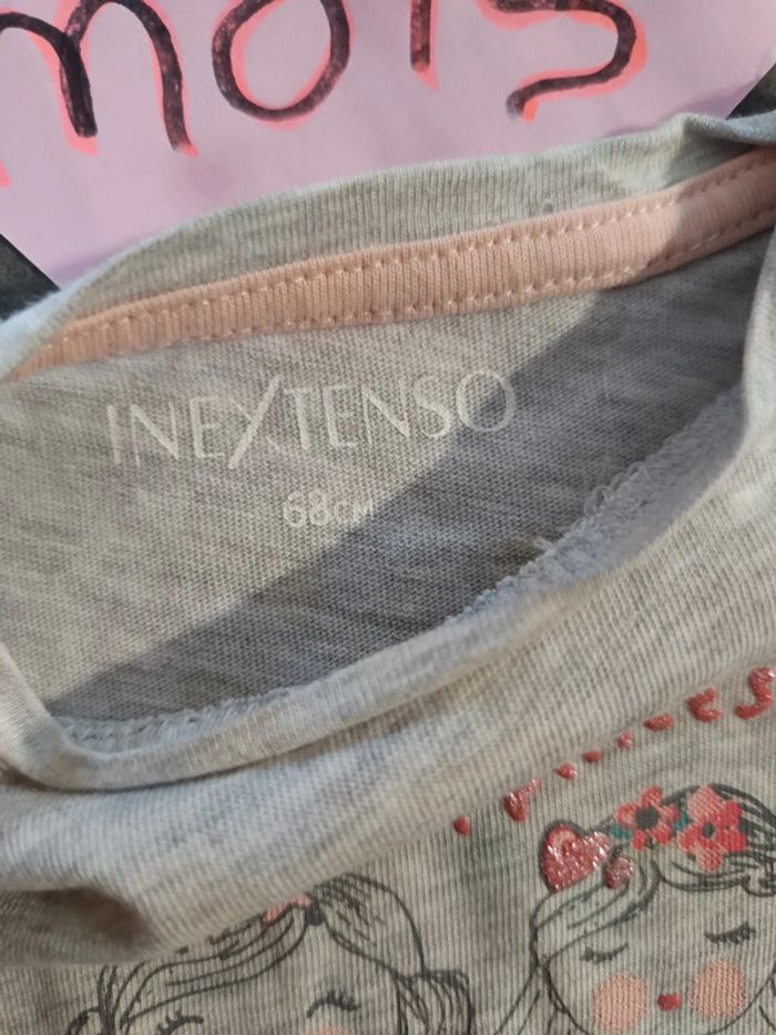 T-shirt "sweet princesses" 6 mois - photo numéro 3