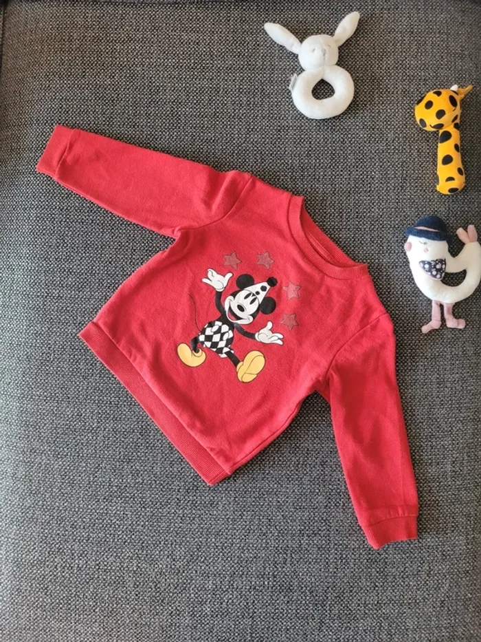 Sweat molletonné Mickey 3 ans - photo numéro 2