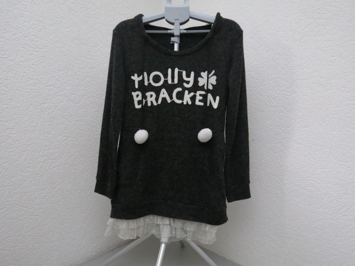 ✨ Robe sweat / tunique HOLLY & BRACKEN – Détails tulle & pois ✨