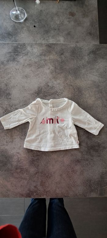 T-shirt longues manches obaibi 1mois