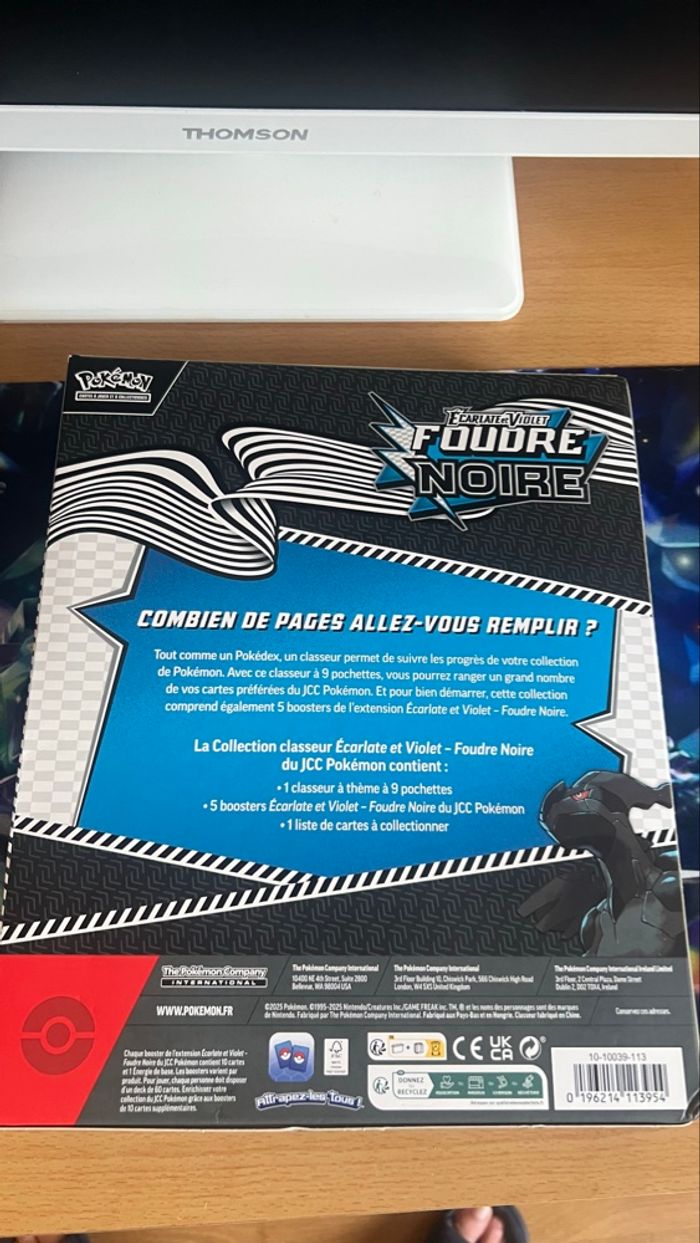 Duo de coffret classeur Pokémon foudre noire ex10.5 - photo numéro 6