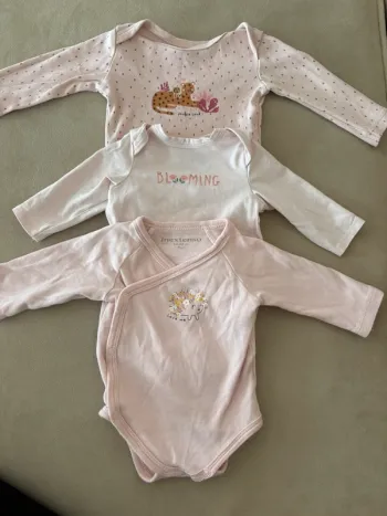 Lot de 3 bodies manches longues