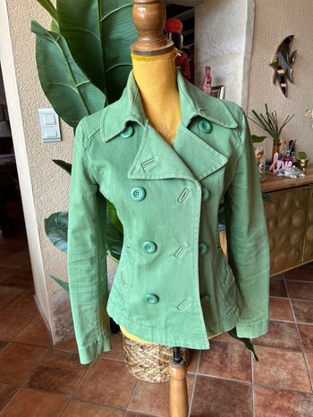 H&M veste cintrée couleur vert