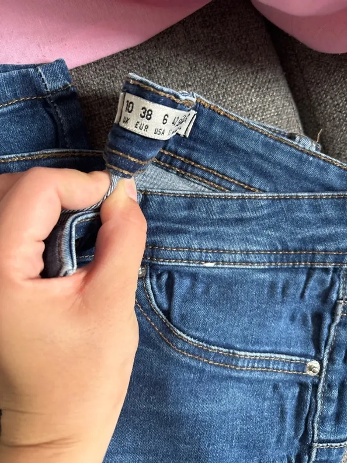 Jean noir slim bleu taille 38 - photo numéro 2