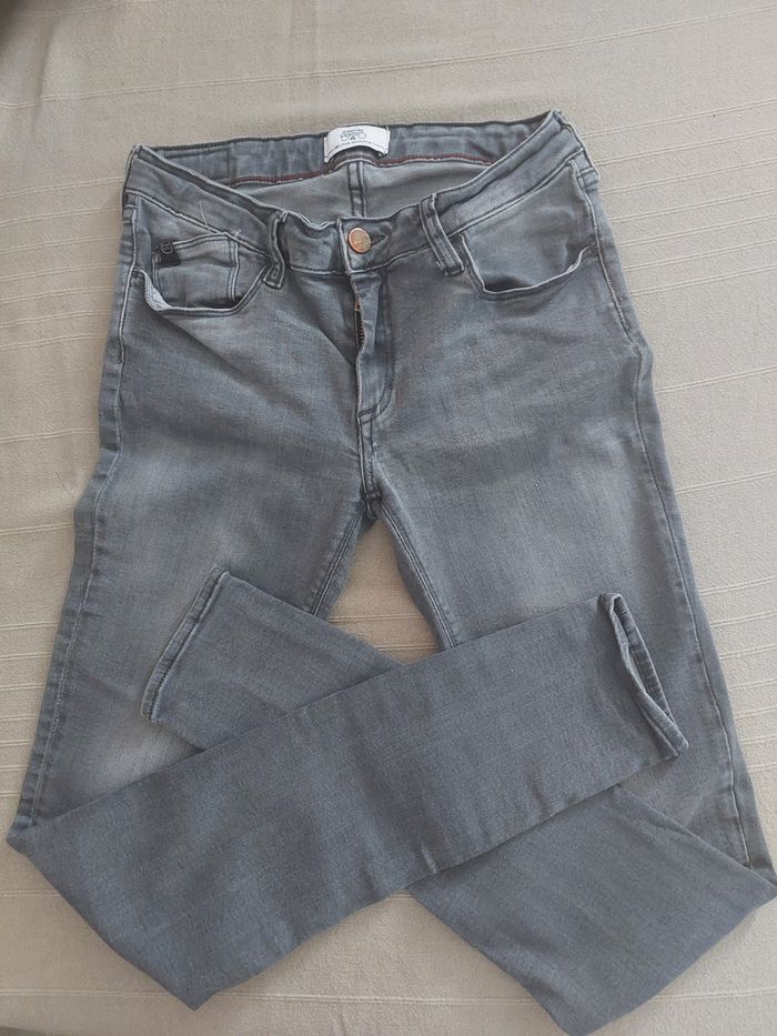 Jeans slim femme gris taille 29 - photo numéro 1