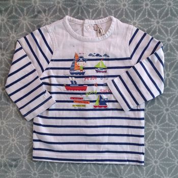 Tee-shirt style marinière Orchestra - 9 mois