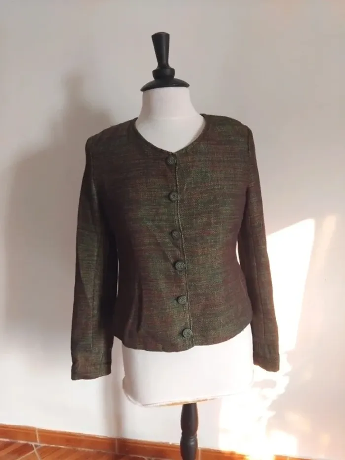Blazer chic vintage Burberry t38 100%laine - photo numéro 3